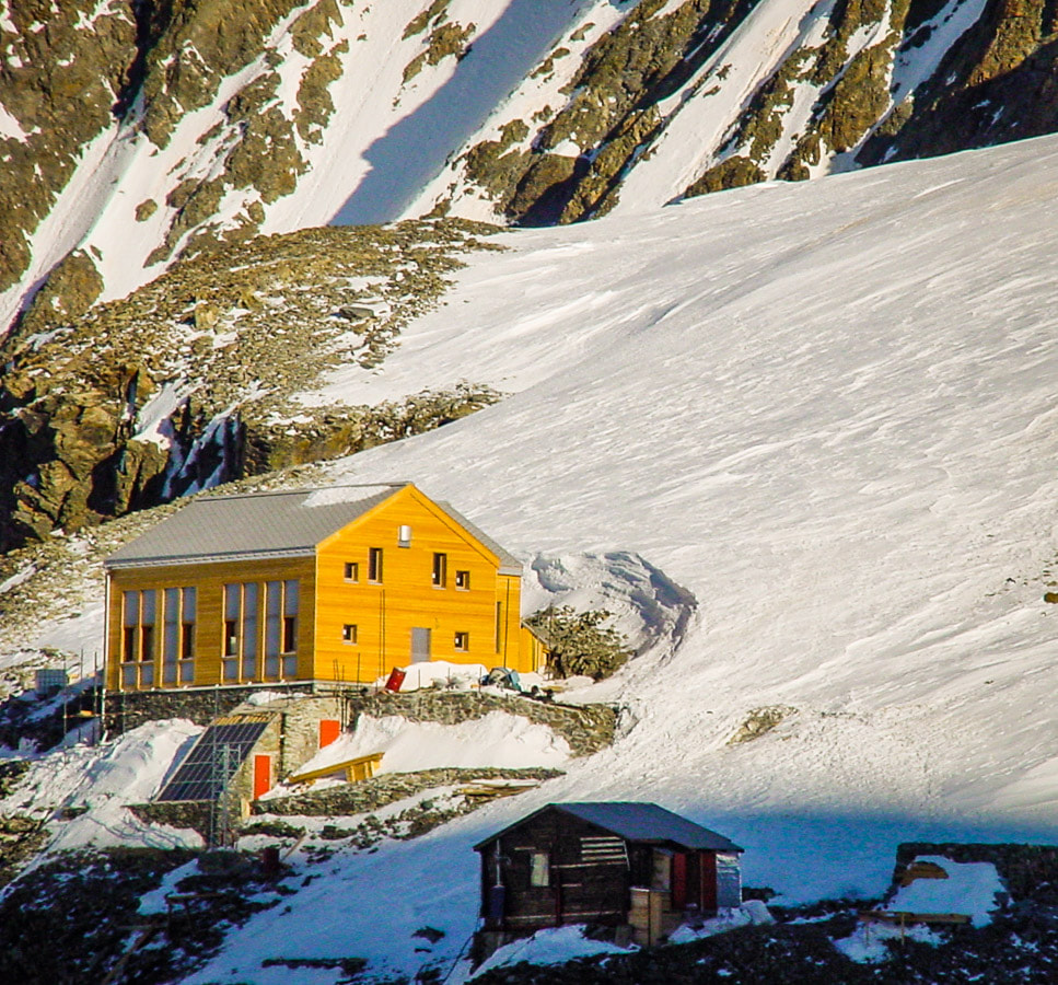 The highest refuge in Lombardy on the Bernina's Route